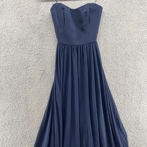 Dress The Population Ella Strapless Dress Midnight Blue Size Small